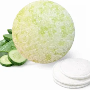 Limpiador facial sólido aloe vera y pepino