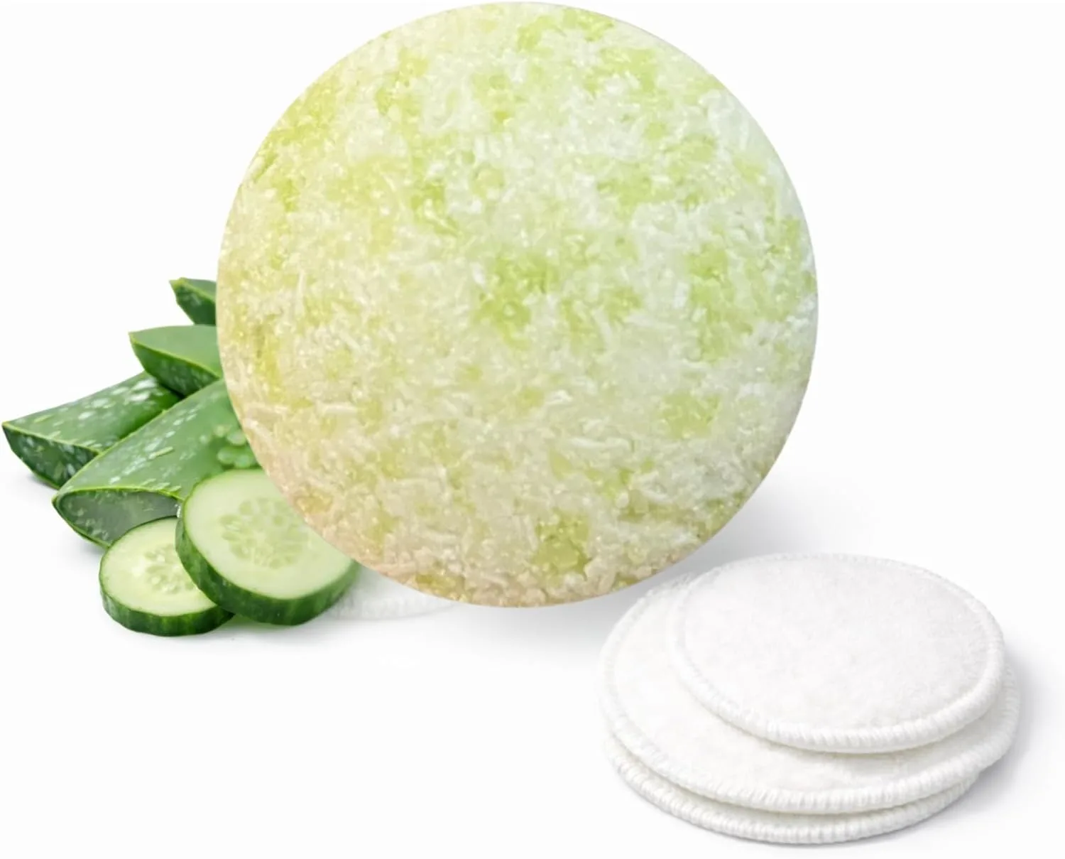Limpiador facial sólido aloe vera y pepino